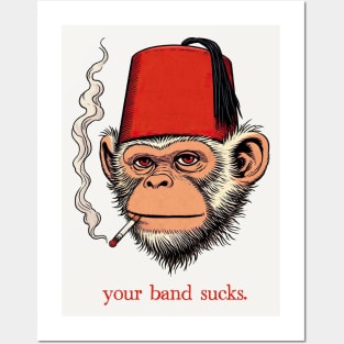 Your Band Sucks - Hipster Ape Posters and Art